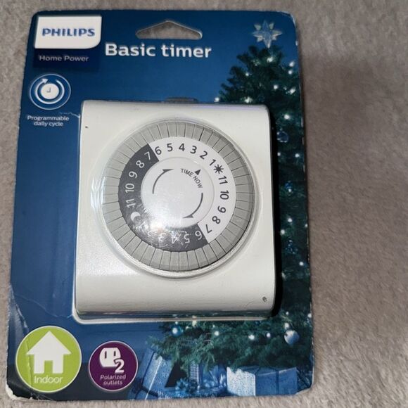 PHILIPS Plug-in outlet Timer, White NIP - Picture 3 of 5
